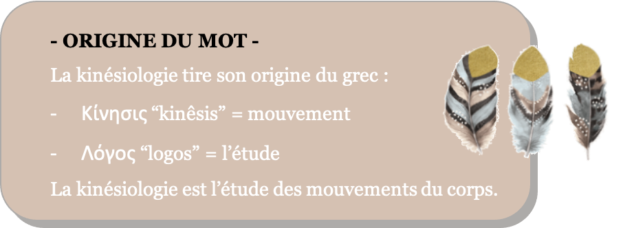 Ethymologie Kinésiologie